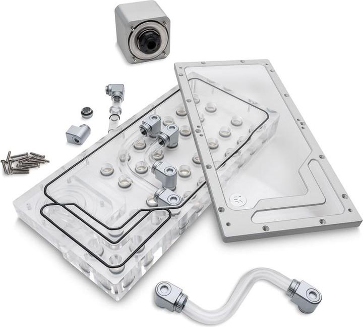 Produktbild EKWB EK-QuantumX Loophole Distroplate D5 PWM - silber