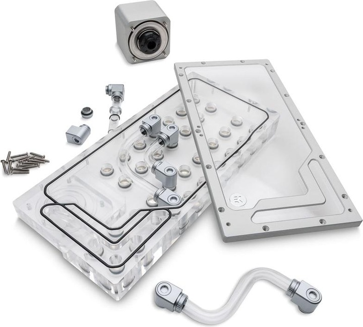 Produktbild EKWB EK-QuantumX Loophole Distroplate D5 PWM - silber