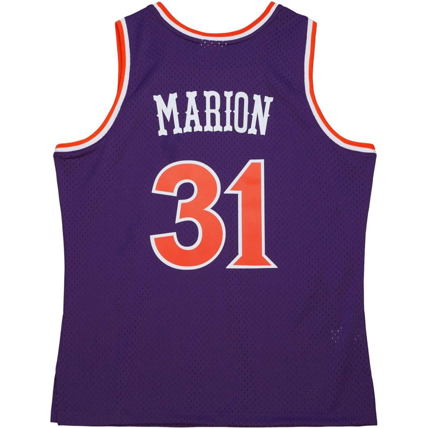 Thumbnail - Mitchell & Ness, Herren, Sportshirt, Swingman Mesh Jersey Phoenix Suns 2005 Shawn Marion - M (M), Violett, M