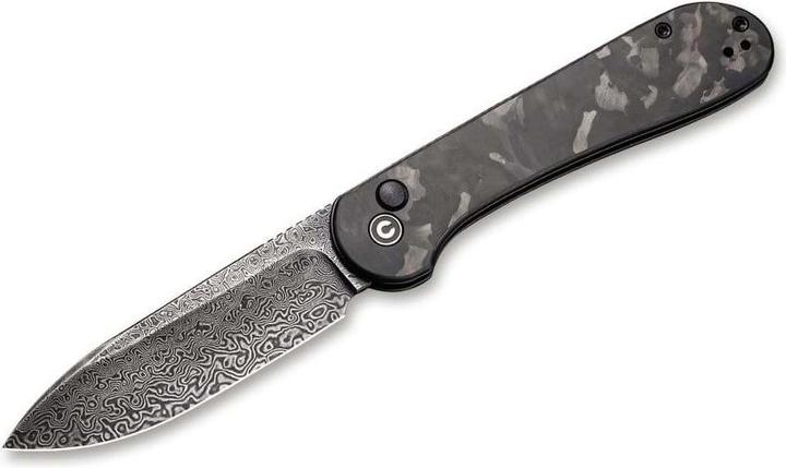 Image du produit Civivi Button Lock Elementum Damascus CF (8.80 cm)