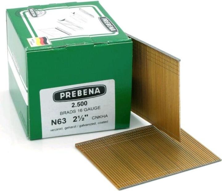 Actual product image Prebena Upset head nails galvanised resinated63 mm