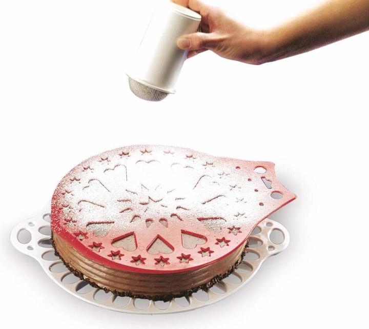Produktbild Metaltex Kuchenheber 28cm Mit Verzierschablone