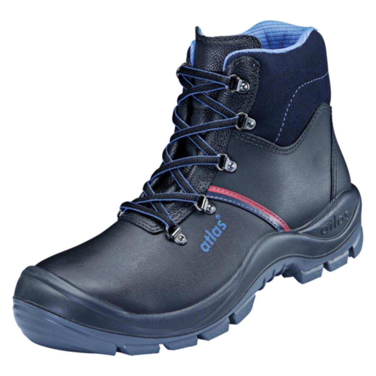 Atlas, Werkschoenen, Heren S3 Veiligheidsschoenen "Anatomic Bau 500" Zwart Maat 44 (S3, 44)