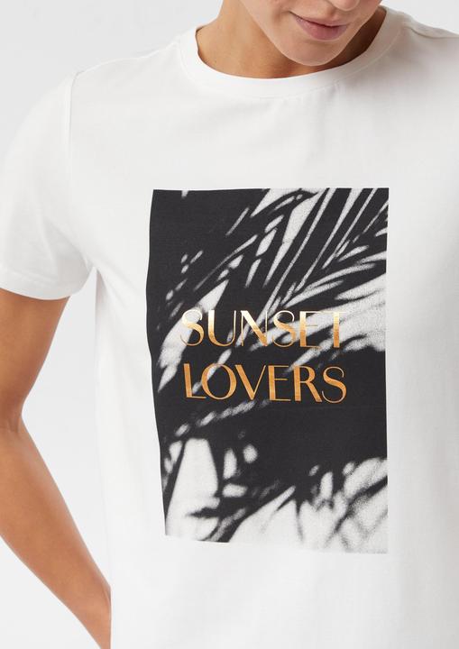 Produktbild Comma T-Shirt T-Shirt aus Baumwollmix mit Artwork (36)