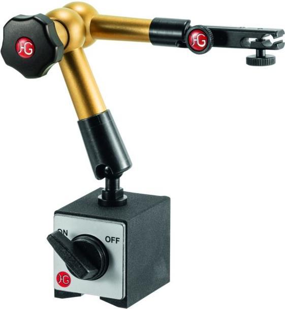 HG Hydraulic magnetic measuring stand (with base) with mechanical fine adjustment on the watch holder