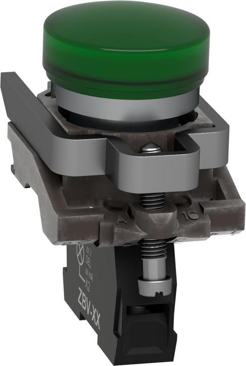 Produktbild Schneider Electric Leuchtmelder LED 48-120VAC grün XB4BVG3