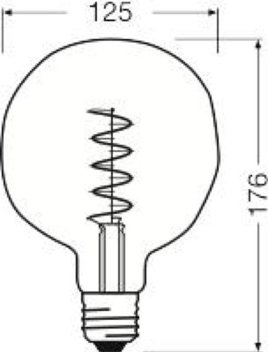 Actual product image Osram Vintage 1906 (E27, 4.50 W, 180 lm, 1 x, G)