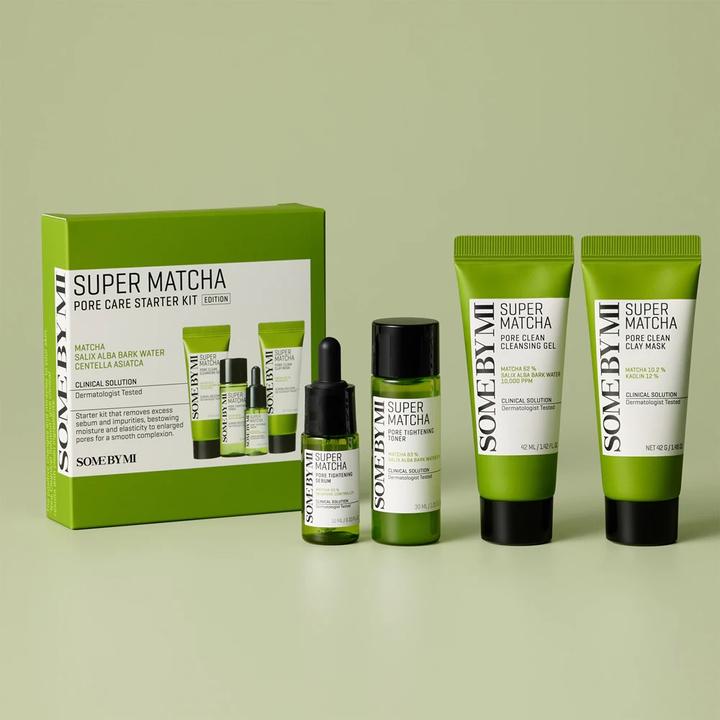 Actual product image Some By Mi Super Matcha Pore Care (Facial care set)