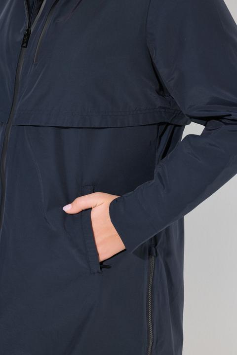 Actual product image Ulla Popken Parka, Zipper-Seitenschlitze, Kapuze, Zipptaschen (56)