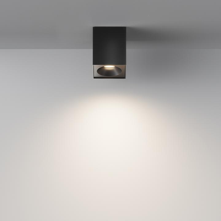 Produktbild Maytoni Zoom Deckenleuchte, Deckenlampe GU10 9x9cm Schwarz IP65 (GU10)