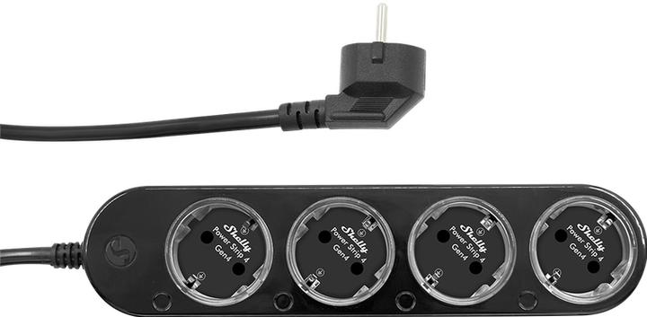 Produktbild Shelly Power Strip 4 Gen4 schwarz (4 x, CEE 7/3, 1.50 m)