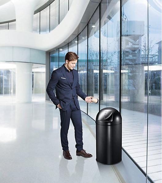 Image du produit kaiserkraft Abfallsammler mit Push-Deckel (40 l)