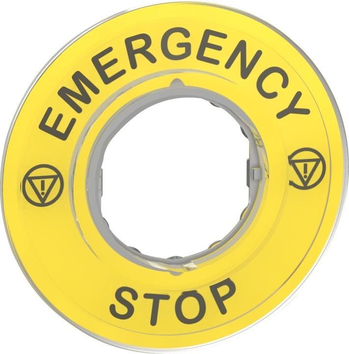 Produktbild Schneider Electric 60mm Emergency Stop 3d Legend Plate (5 Teile)