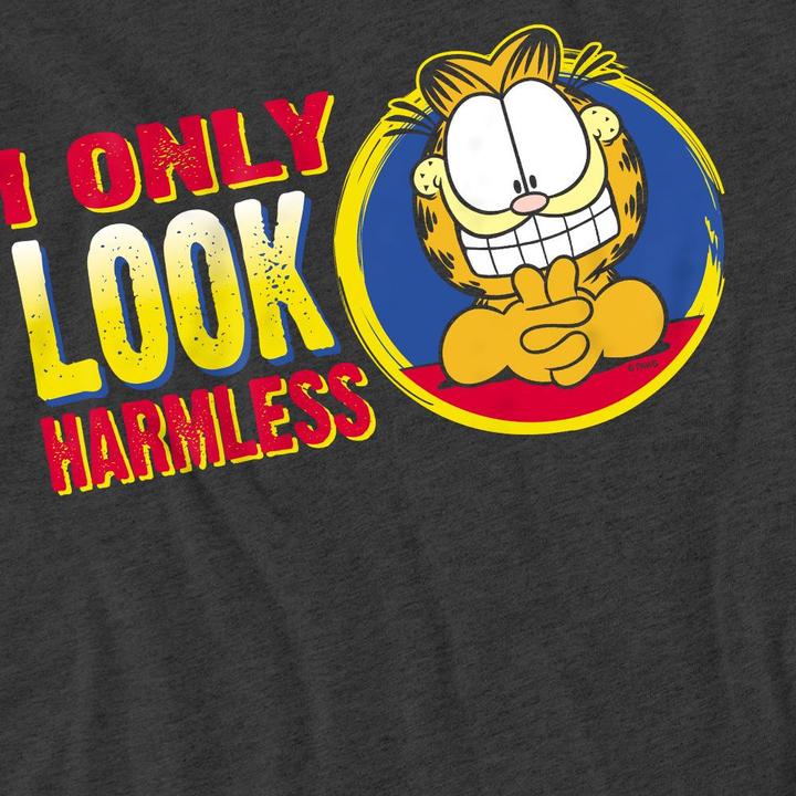 Actual product image Garfield Unisex Adult I Only Look Harmless T-Shirt (L)
