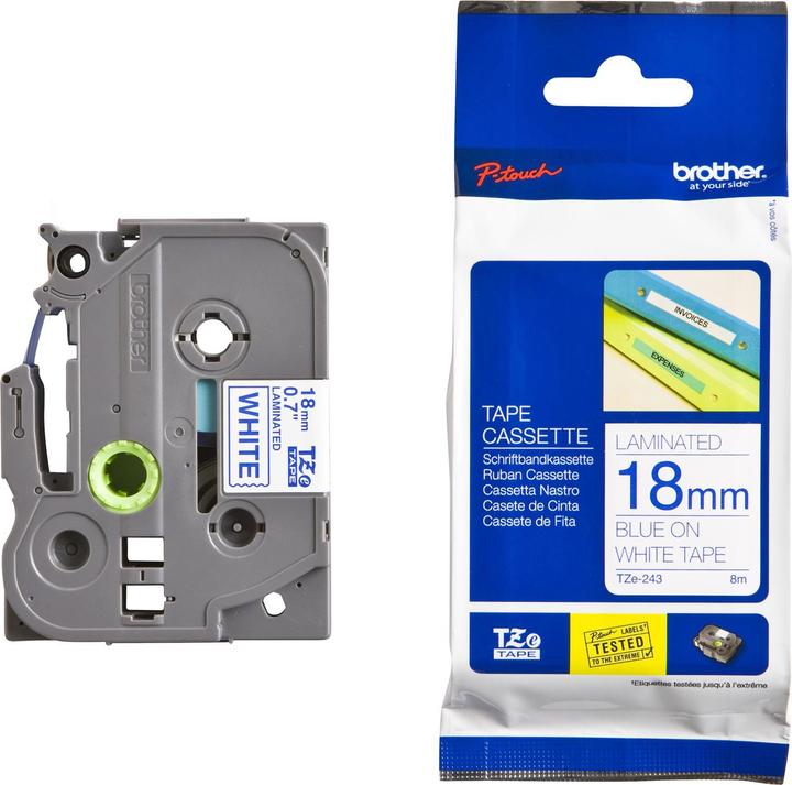 Produktbild Brother Tze-243 (1.80 cm, Grau)