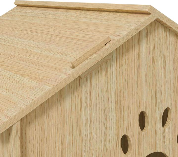 Produktbild PawHut Hundehütte MDF Eiche (Hundehütte)