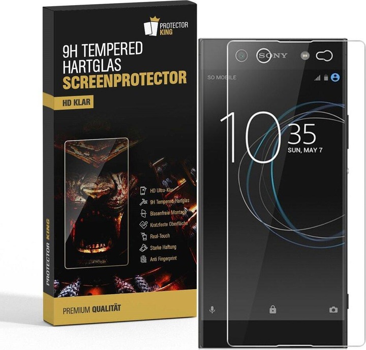 Produktbild Protectorking 3x echtes Tempered 9H Panzerhartglas 3D KLAR (3 Stück, Sony Xperia XA Ultra)