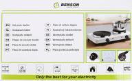 Actual product image Benson Electric Hot plate double 1000/1500W
