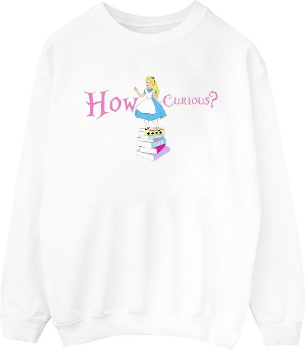 Actual product image Disney Mens Alice In Wonderland How Curious Sweatshirt (M)