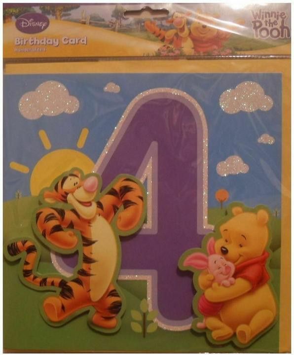 Immagine prodotto Winnie the Pooh 4° Compleanno Carta (1 pz.)