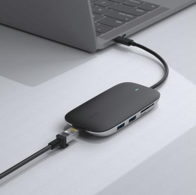 Image du produit Aukey I/O-HUB USB3 3PORT CB-C71/LLTSN1001018 (USB-C, 8 Ports)