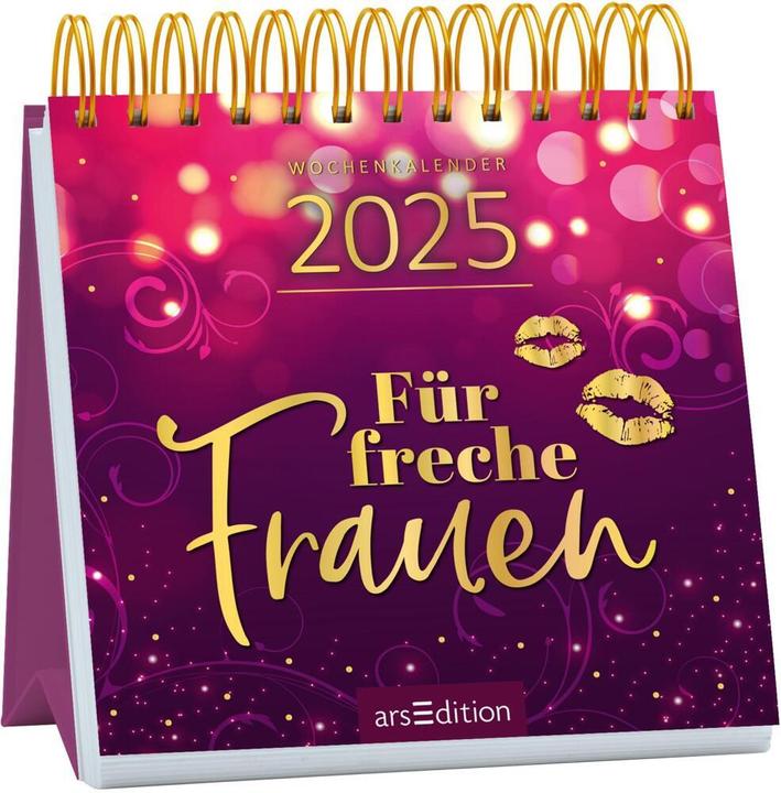 Actual product image Mini weekly calendar for cheeky women 2025 (Hardcover, German)