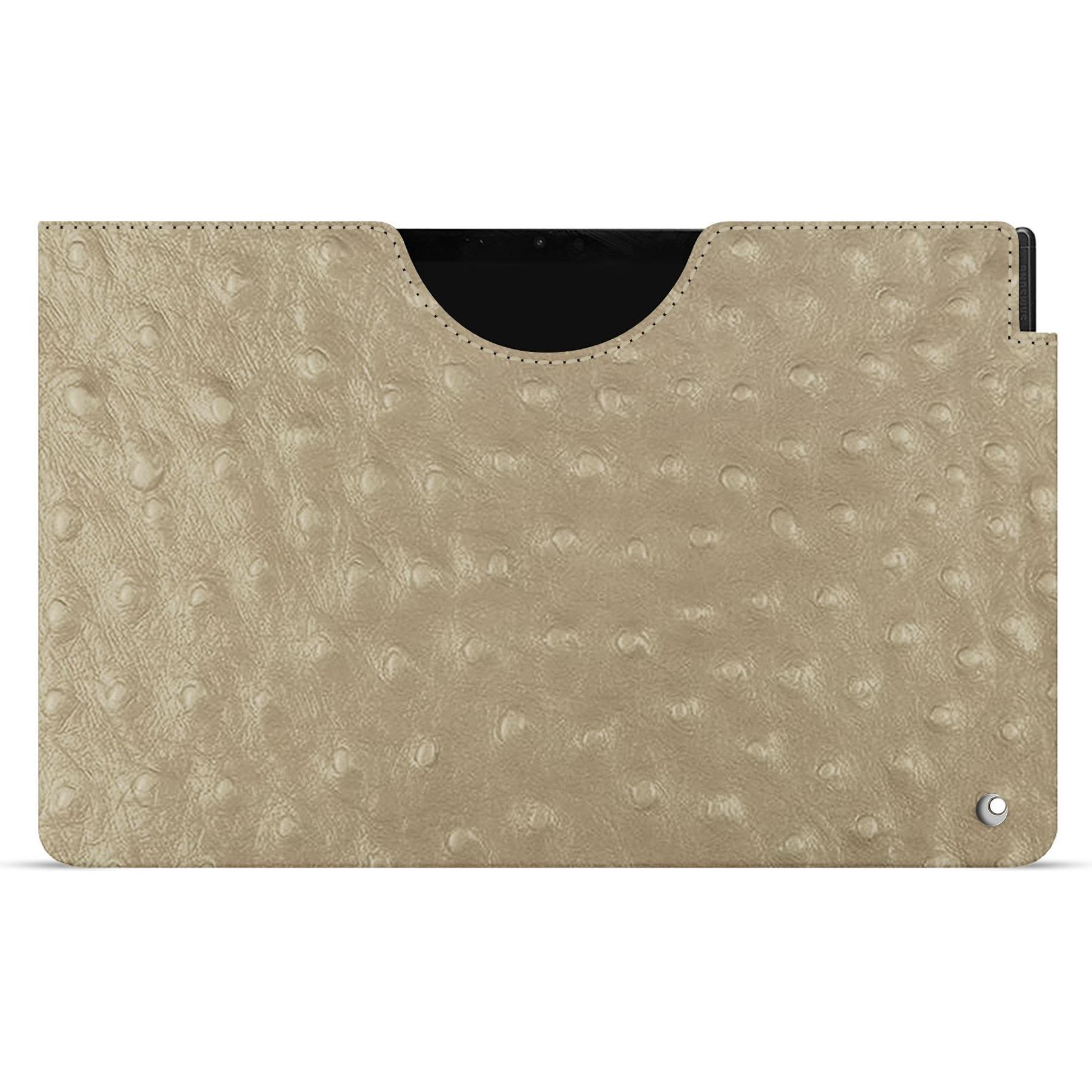 Noreve Lederschutzhülle (Galaxy Tab S9), Tablet Hülle, Beige