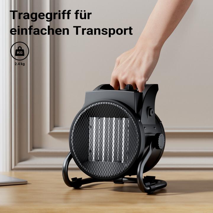 Produktbild Wiltec Keramik Heizstrahler 3kW Heizlüfter Heizgerät Schnellheizer Elektrisch (3000 W)