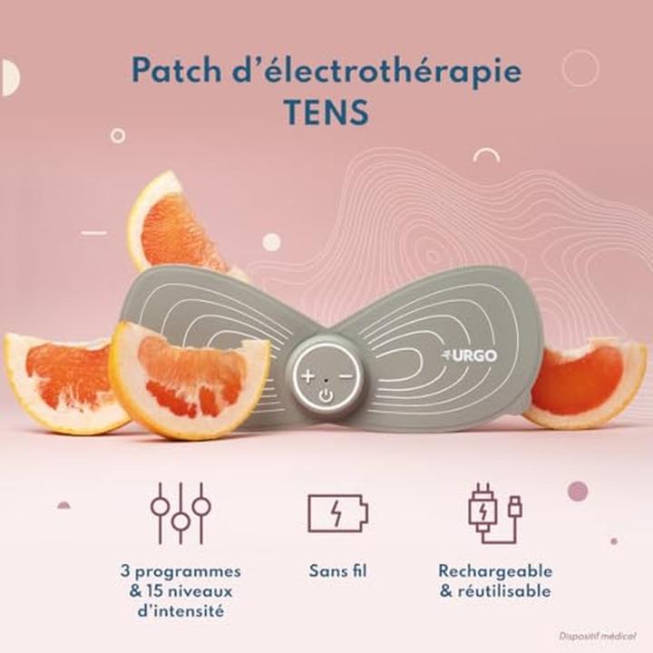 Actual product image Urgo URGOMOON Rechargeable Electrotherapy Patch for Painful Periods