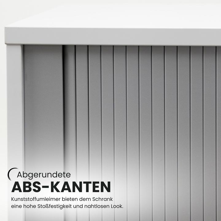 Actual product image Bümö Roller shutter cupboard office - 3 file heights (120 x 40 x 110 cm)