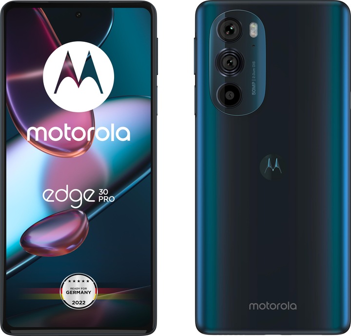 Image du produit Motorola Edge 30 Pro (256 Go, Bleu cosmos, 6.70", Double SIM, 50 Mpx, 5G)