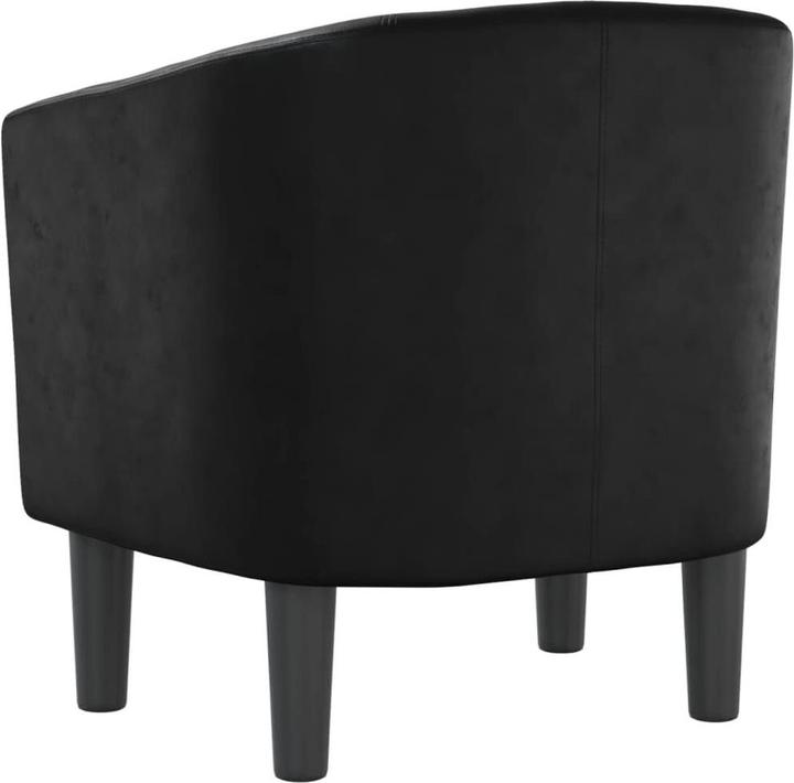 Produktbild VidaXL Clubsessel Schwarz Kunstleder,Farbe: Schwarz,Material