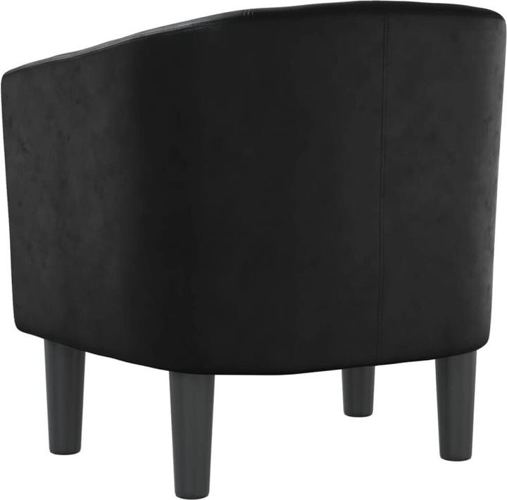 Actual product image VidaXL Clubsessel Schwarz Kunstleder,Farbe: Schwarz,Material