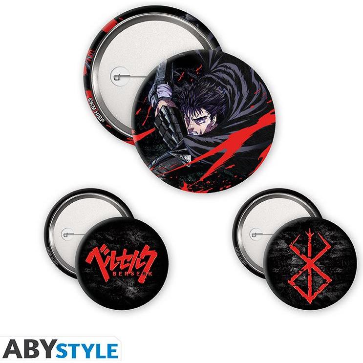 Abystyle Multicolore Spillo, Berserk Pin Spilla Badge Pack: Guts 3Cm,