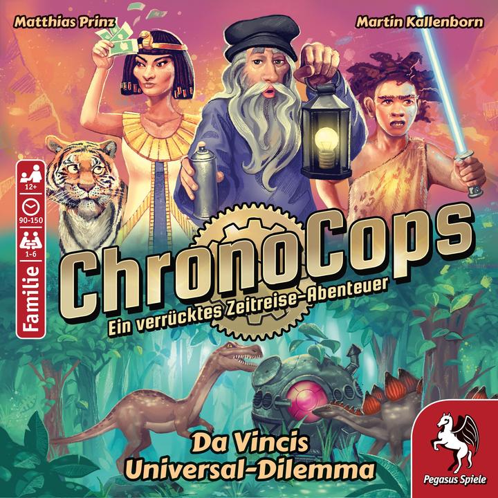 Actual product image Pegasus 18191G - ChronoCops - Da Vinci's Universal Dilemma, card game, from 12 years (DE edition) (German)