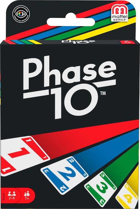 Mattel Games Phase 10 (Tedesco, Inglese, Francese, Italiano)