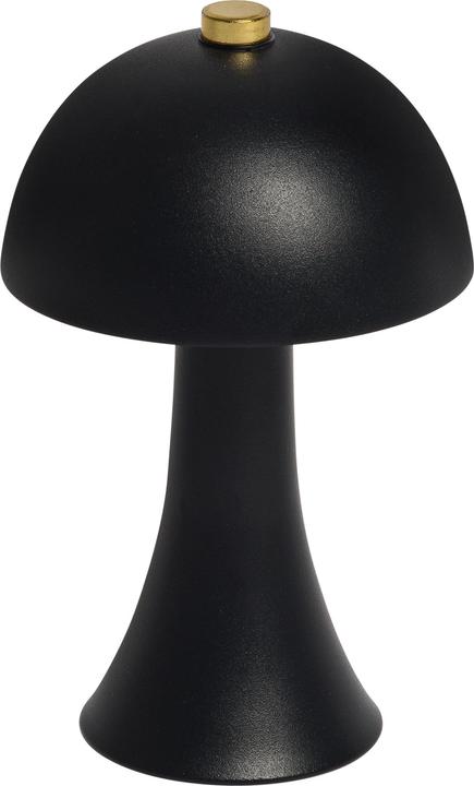 Actual product image Idena LED Tischleuchte Touch Fado Metall schwarz 10x16,5cm Akku USB C dimmbar 3 Modi Innen