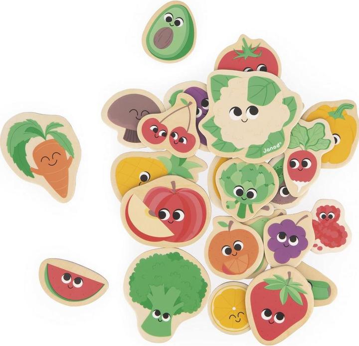 Janod Magnete Obst und Gemüse (24x)