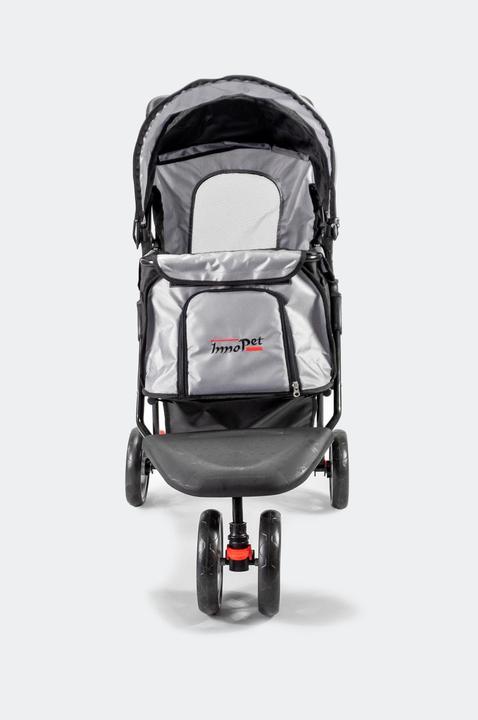 Produktbild InnoPet Buggy All Terrain, Schwarz / Silber (Hund, Katze, Faltbar)