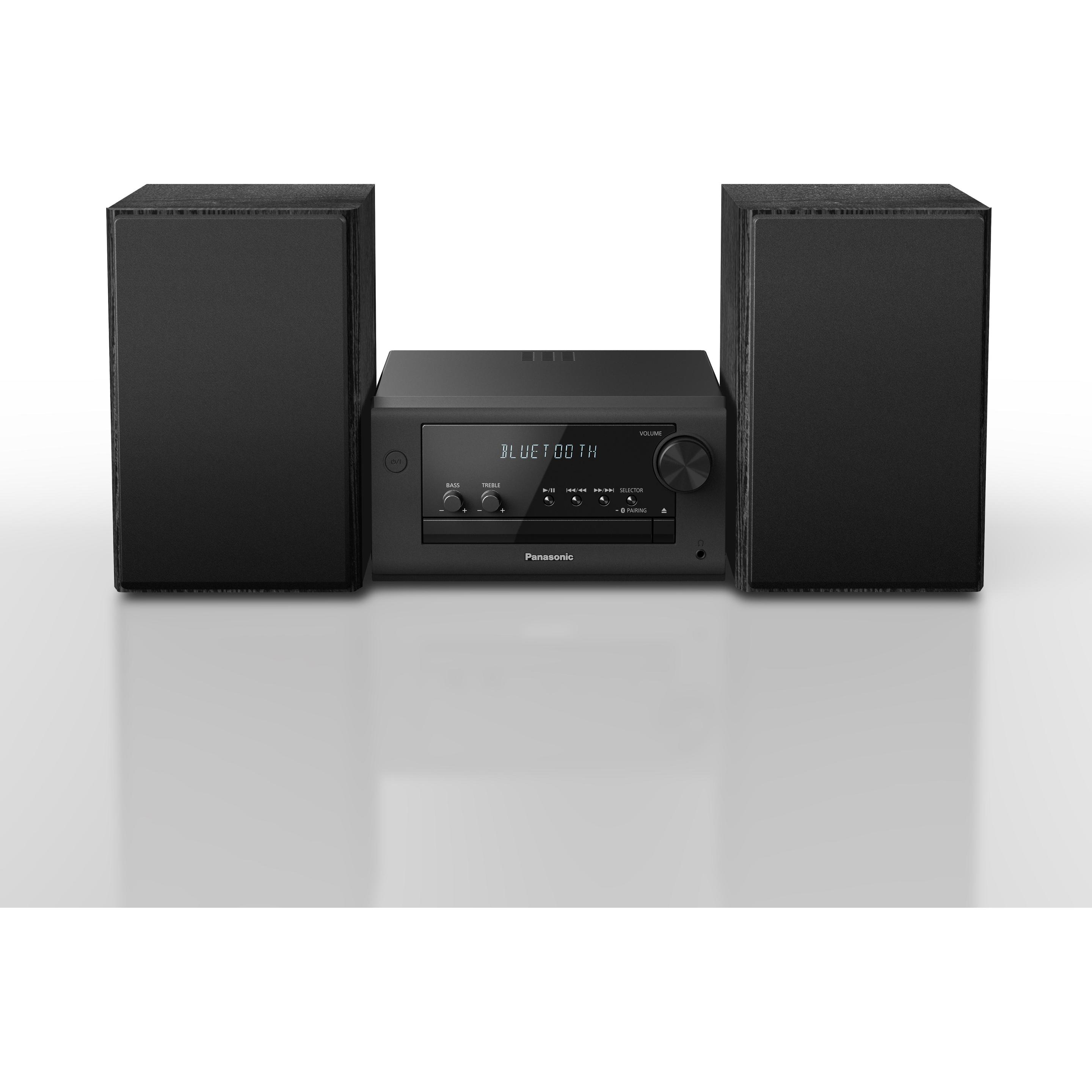 Panasonic SC-PM704 (Bluetooth, CD Player, 2x 40 W), Stereoanlage, Schwarz