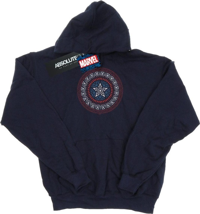 Immagine prodotto Captain America Ornamental Shield Felpa con Cappuccio Donna (L)