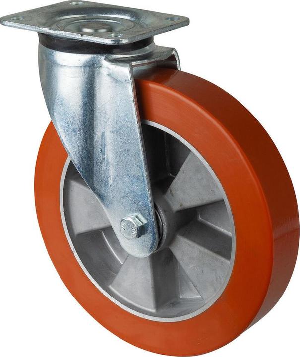 Image du produit BS Rollen Roue pivotante à usage intensif Roue Ø 250 mm Capacité de charge 1000 kg Polyuréthane moulé 135 mm