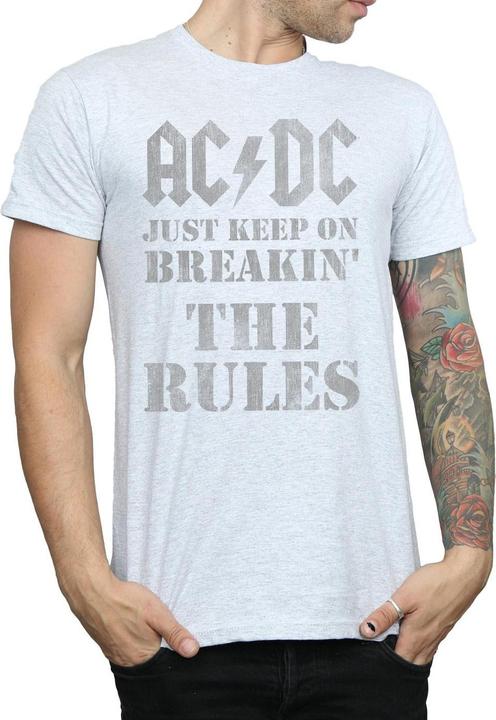 Actual product image AC/DC Mens Just Keep On Breaking The Rules T-Shirt (3XL)
