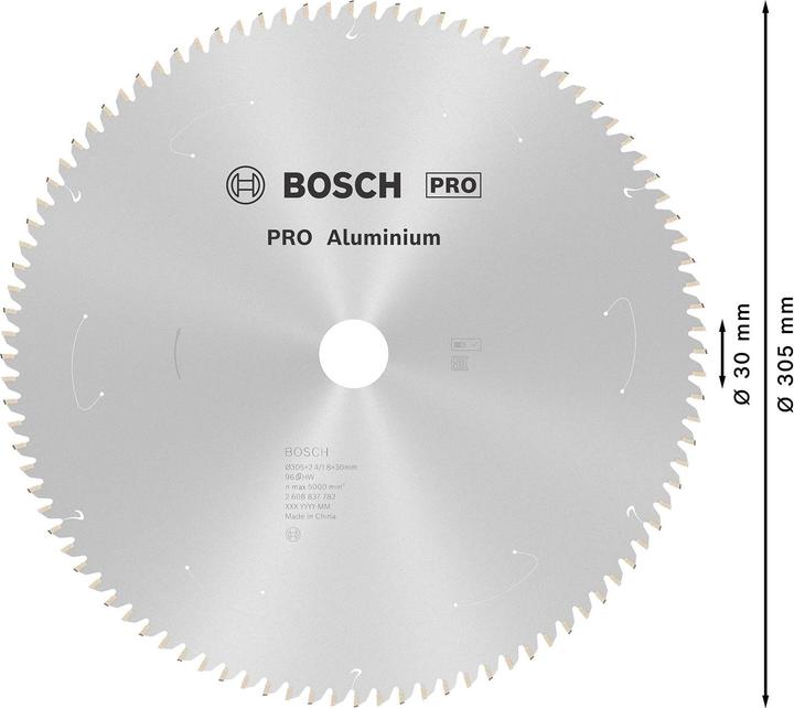 Actual product image Bosch Professional Zubehör PRO Aluminium cordless circular saw blade, 305 x 2.4 x 30 mm
