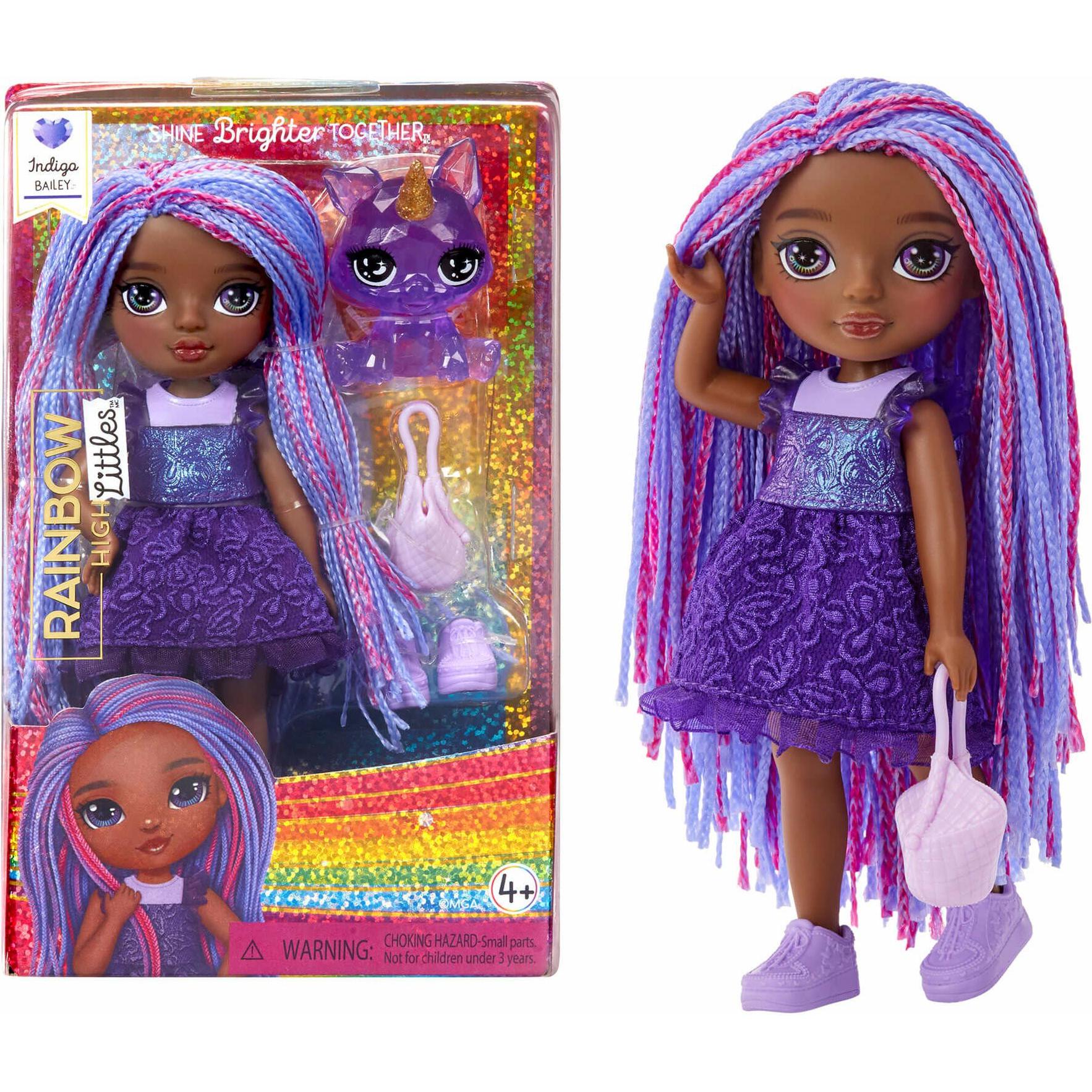 MGA Rainbow High Littles Dolls- Indigo (Dk Purple)