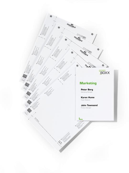 Produktbild Durable Einsteckschilder 149x210,5 mm 1 Pg. à 10 Stück 485302