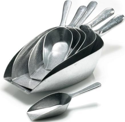 Produktbild HP Autozubehör Abwiegeschaufel Aluminium silber Länge 250 mm Inhalt 260 ml