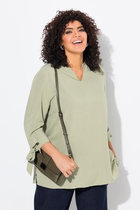 Produktbild Ulla Popken Bluse, Ärmelschleife, A-Linie, 3/4-Arm (58)
