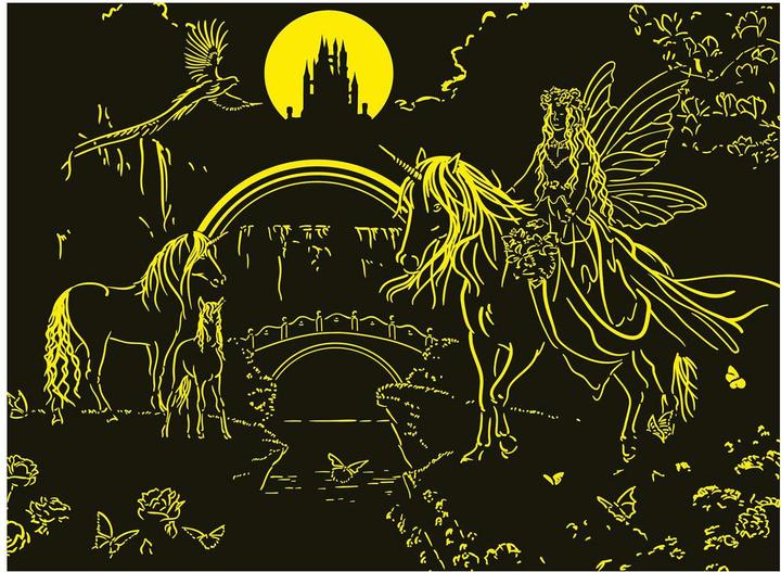 Image du produit Ravensburger La nuit de la licorne magique (200 pièces)