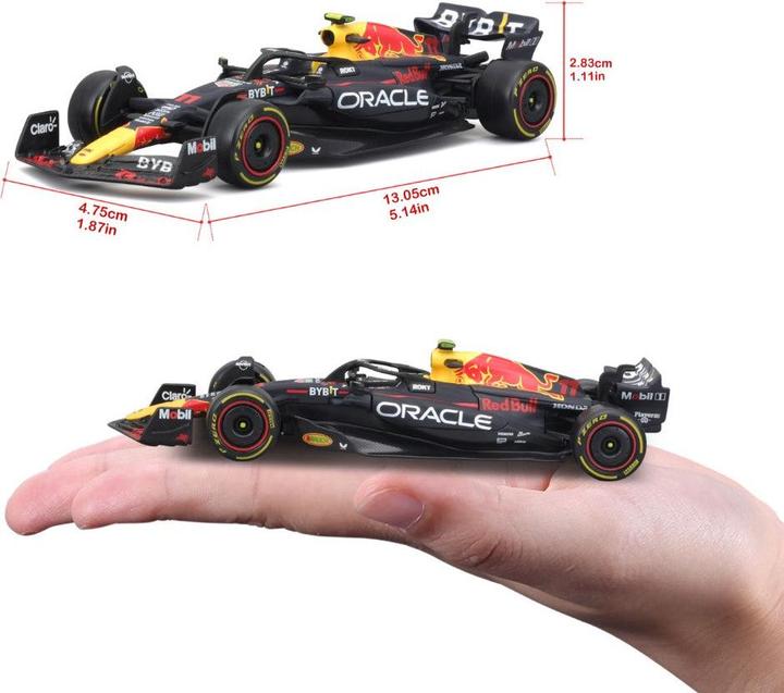 Actual product image Bburago Red Bull Racing F1 RB19 1/43 Pérez 2023